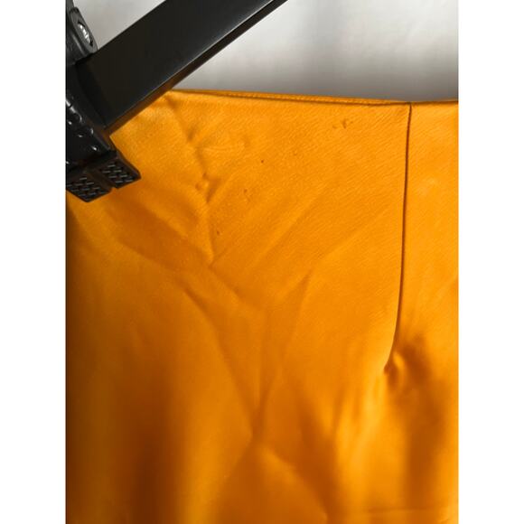 Joie Women’s Wide Leg Satin Pants Yellow Gold Size 8— Lightweight Flow Draped - Picture 3 of 8